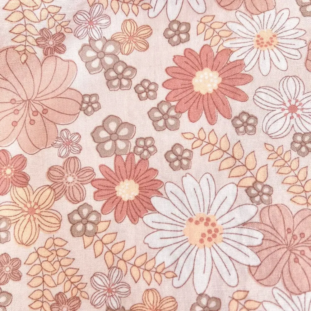 🍄 3/$15 Little Co Lauren Conrad Dress Baby Girl 9M Peach Floral Smocked Organic